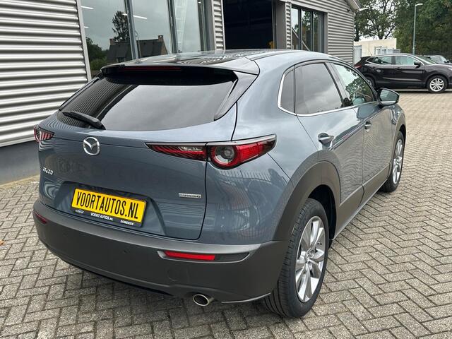 Mazda CX-30 2.0 e-SkyActiv-G M Hybrid LUXURY | NAVI 360 CAMERA |ELECTRISCHE KLEP | LEDER INTERIEUR MET STOEL GEHEUGEN | HEAD-UP | LMV 18'' |