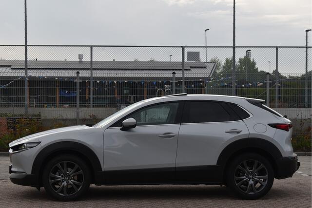 Mazda CX-30 2.0 e-SkyActiv-X M 186 pk Hybrid Exclusive-line | NL-Auto | HUD | Afn.trekhaak | Open dak | BOSE | 360 gr.camera | Keyless | Memorystoel | Full LED