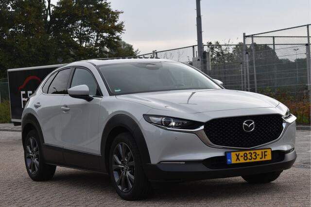 Mazda CX-30 2.0 e-SkyActiv-X M 186 pk Hybrid Exclusive-line | NL-Auto | HUD | Afn.trekhaak | Open dak | BOSE | 360 gr.camera | Keyless | Memorystoel | Full LED