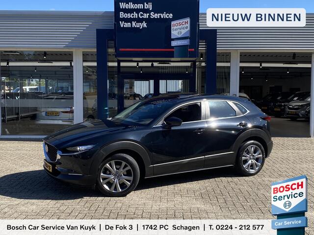 Mazda CX-30 2.0 e-SkyActiv-X M Hybrid Exclusive-line / NL-Auto! / 1e Eigenaar! / 34.000 km / 184 PK / Fabrieksgarantie Jan 2030 / Vol-Leder / Elektr Stoelen met Memory / Schuifdak / Adaptive Cruise / Full LED Verlichting / Head-up Display / Keyless Entry & Go / Parkeercamera / Stoel- en Stuurwielverwarming / Digitale Cockpit / 18 " LMV / All Season Banden / DAB, Bluetooth, CarPlay etc. /