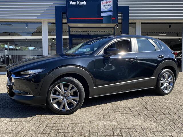 Mazda CX-30 2.0 e-SkyActiv-X M Hybrid Exclusive-line / NL-Auto! / 1e Eigenaar! / 34.000 km / 184 PK / Fabrieksgarantie Jan 2030 / Vol-Leder / Elektr Stoelen met Memory / Schuifdak / Adaptive Cruise / Full LED Verlichting / Head-up Display / Keyless Entry & Go / Parkeercamera / Stoel- en Stuurwielverwarming / Digitale Cockpit / 18 " LMV / All Season Banden / DAB, Bluetooth, CarPlay etc. /