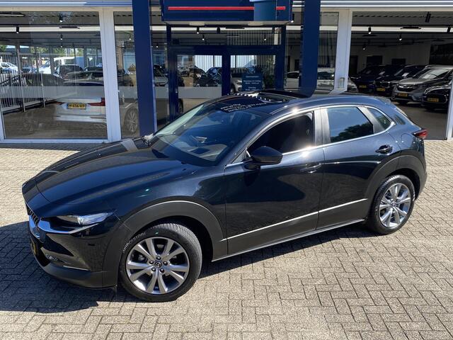 Mazda CX-30 2.0 e-SkyActiv-X M Hybrid Exclusive-line / NL-Auto! / 1e Eigenaar! / 34.000 km / 184 PK / Fabrieksgarantie Jan 2030 / Vol-Leder / Elektr Stoelen met Memory / Schuifdak / Adaptive Cruise / Full LED Verlichting / Head-up Display / Keyless Entry & Go / Parkeercamera / Stoel- en Stuurwielverwarming / Digitale Cockpit / 18 " LMV / All Season Banden / DAB, Bluetooth, CarPlay etc. /