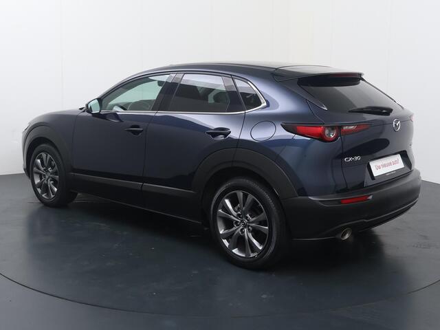 Mazda CX-30 2.0 e-SkyActiv-X M Hybrid Luxury | 187 PK | Adaptive Cruise Control | Achteruitrijcamera | Panoramadak | Bose Audio | Volleder | Head-up Display | Dodehoek detectie | Keyless Entry | Navigatiesysteem | Climate control | LED verlichting | Elektrische achterklep | Stuur- & Stoelverwarming | Parkeersensoren | 18" LM velgen | – foto 4