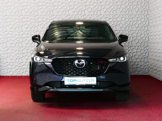 Mazda CX-5 E-SKYACTIV MHEV 2.0 165 PK HOMURA LEER BOSE ELEK.KLEP HEADUP 360.CAMERA 19''LMV FULL LED CARPLAY NAVI STOEL/STUUR VERW. STOELKOELING DIG.DASH 06/2024
