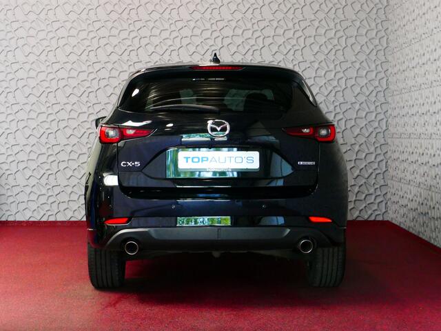 Mazda CX-5 E-SKYACTIV MHEV 2.0 165 PK HOMURA LEER BOSE ELEK.KLEP HEADUP 360.CAMERA 19''LMV FULL LED CARPLAY NAVI STOEL/STUUR VERW. STOELKOELING DIG.DASH 06/2024