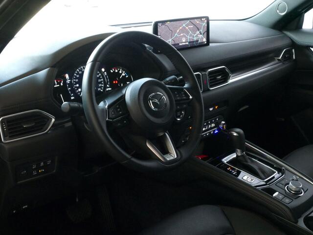 Mazda CX-5 E-SKYACTIV MHEV 2.0 165 PK HOMURA LEER BOSE ELEK.KLEP HEADUP 360.CAMERA 19''LMV FULL LED CARPLAY NAVI STOEL/STUUR VERW. STOELKOELING DIG.DASH 06/2024
