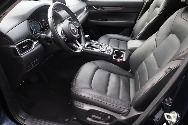 Mazda CX-5 2.0 SkyActiv-G 165 Signature HUD/ADD 360-CAMERA LEER+MEMORY+VENTILATIE TREKHAAK-AFN. CARPLAY 4xSTOELVERW. DAB STUURVERW. 19"LMV BOSE DODEHOEK-DETECTIE ELEK.LAADKLEP