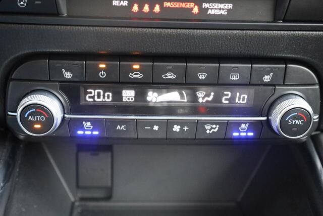 Mazda CX-5 2.0 SkyActiv-G 165 Signature HUD/ADD 360-CAMERA LEER+MEMORY+VENTILATIE TREKHAAK-AFN. CARPLAY 4xSTOELVERW. DAB STUURVERW. 19"LMV BOSE DODEHOEK-DETECTIE ELEK.LAADKLEP