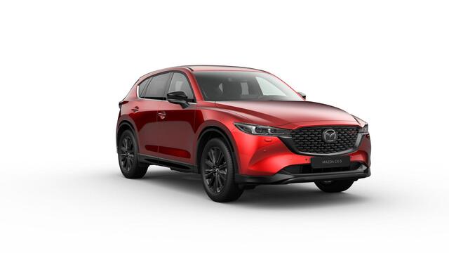 Mazda CX-5 e-Skyactiv G 165 6AT FWD Homura Comfort Pack | 19-inch lichtmetalen velgen, Black Metallic | 360° View Monitor | 7-inch digitale meterset