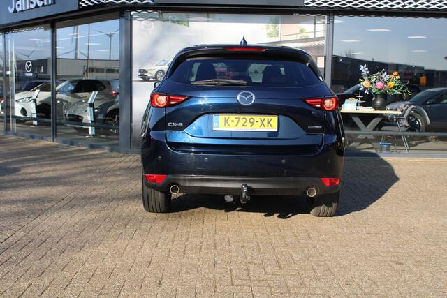 Mazda CX-5 2.0 SkyActiv-G 165 Sportive , Automaat, Trekhaak, Half Leder, Adap. Cruise, 360 Camera, Stoelverwarming, Stuurverwarming, LKA, HUD, Clima, Bose, Navi, Apple Carplay, LMV 19 Inch
