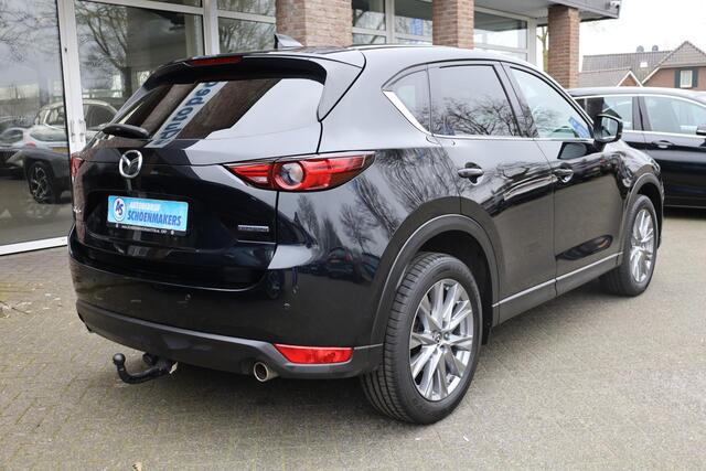Mazda CX-5 2.5 4WD SkyActiv-G 194 360-CAMERA ADD/HUD TREKHAAK-AFN LEER+MEMORY STUUR+STOELVERWARMING(4x) CARPLAY DAB 19"LMV STOELVENTILATIE 2xPDC BOSE ELEK-LAADKLEP ENZ!