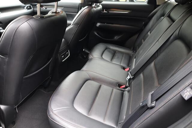 Mazda CX-5 2.5 SkyActiv-G 194 GT-M 4WD TREKHAAK-AFN 360-CAMERA HUD PANO LEER+MEMORY CLIMA CRUISE NAVI STOEL&STUURVERW. BOSE-AUDIO ELEK-ACHTERKLEP DAB 19"LMV 2xKEYLESS