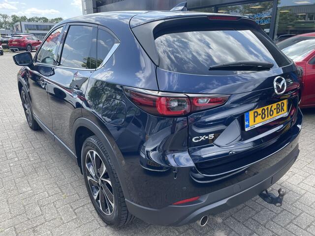 Mazda CX-5 2.5 SkyActiv-G 194 Luxury , Automaat, Trekhaak, Schuifdak, Leder, Adap. Cruise, Stoelverwarming, Stoelverkoeling, Stuurverwarming, Clima, Navi, Apple Carplay, Bose, Elektrische klep, LMV 19 Inch, Alarm