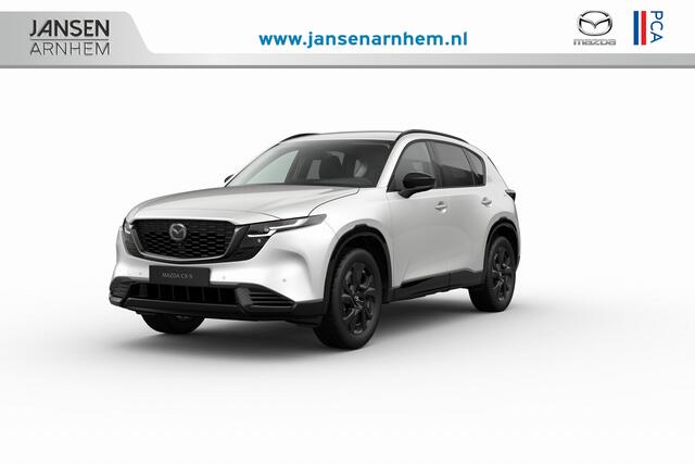 Mazda CX-5 Homura - Zwart lederen interieur | 19-inch lichtmetalen velgen, Black | Alarmsysteem | Automatisch dimmende binnenspiegel met randloos design
