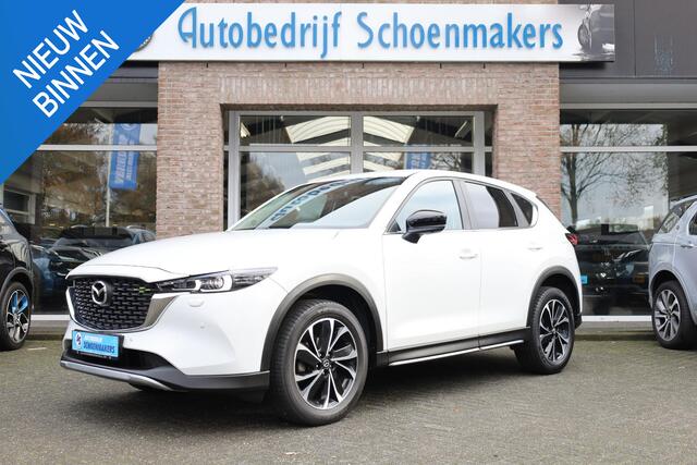 Mazda CX-5 2.0 e-SkyActiv-G M Hybrid 165 Newground HUD CARPLAY LEER/ALCANTARA 360-CAMERA STOEL/STUURVERW. ELEC.KLEP/STOEL LANE-ASSIST HILL-HOLD KEYLESS CRUISE CLIMA DAB 2XPDC 19''LMV