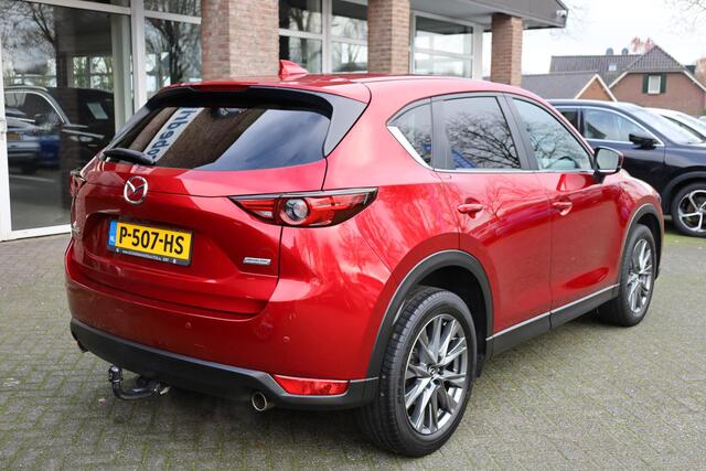 Mazda CX-5 2.5 SkyActiv-G 194 GT-M HUD CAMERA TREKHAAK-AFN. STUUR+STOELVERW. CARPLAY NAVI DAB CRUISE 2xPDC 19"LMV
