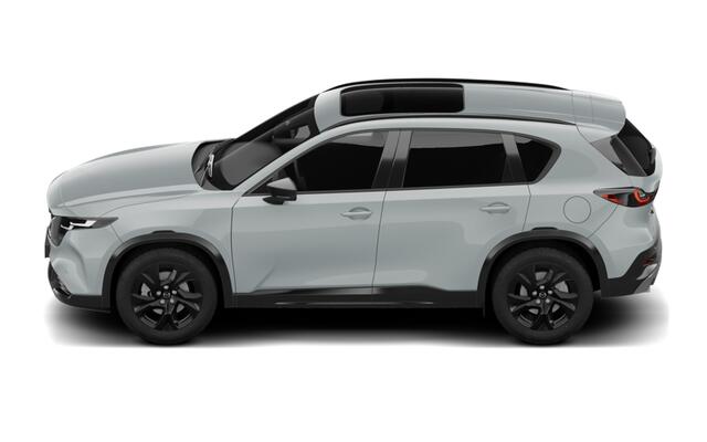 Mazda CX-5 Homura - Zwart lederen interieur | 19-inch lichtmetalen velgen, Black | Alarmsysteem | Automatisch dimmende binnenspiegel met randloos design