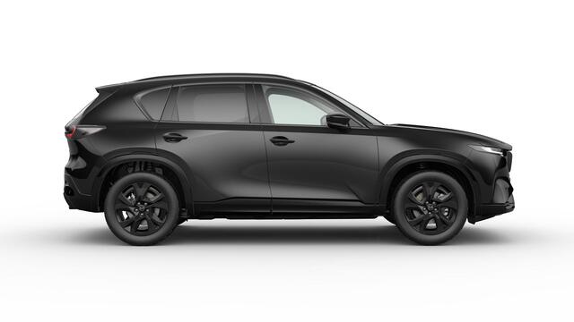 Mazda CX-5 Homura - Tan lederen interieur | 19-inch lichtmetalen velgen, Black | Alarmsysteem | Automatisch dimmende binnenspiegel met randloos design
