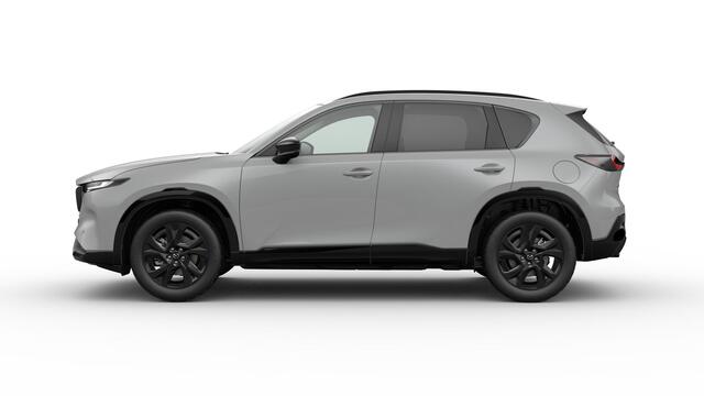 Mazda CX-5 Homura - Zwart lederen interieur | 19-inch lichtmetalen velgen, Black | Alarmsysteem | Automatisch dimmende binnenspiegel met randloos design