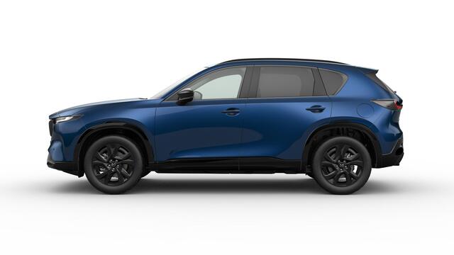 Mazda CX-5 Homura - Tan lederen interieur | 19-inch lichtmetalen velgen, Black | Alarmsysteem | Automatisch dimmende binnenspiegel met randloos design