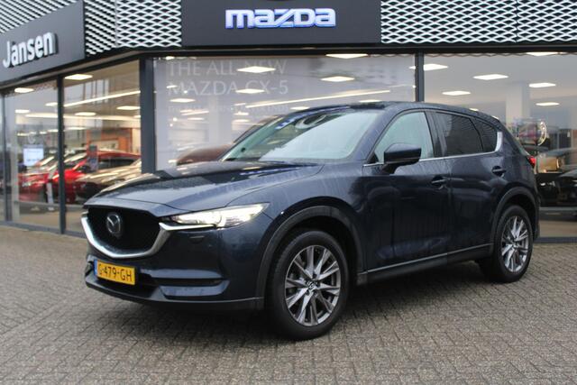 Mazda CX-5 2.5 SkyActiv-G 194 Luxury , Automaat, Trekhaak, Wit Leder, Schuifdak, 360 camera, Clima, Adap.Cruise, Apple Carplay, Android Auto, Stoel/Stuurverwarming, Stoelventilatie, Bose, LMV 19 Inch, HUD, PDC, LKA,
