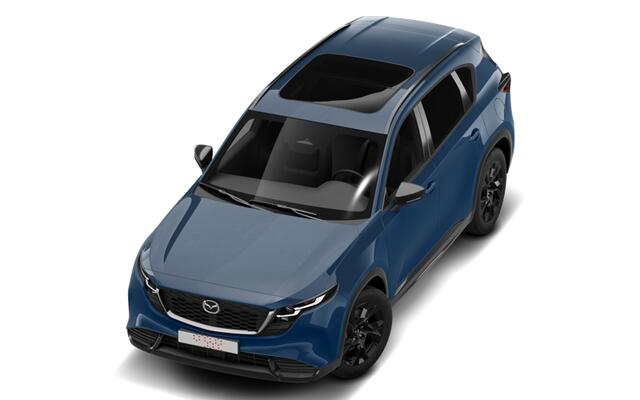 Mazda CX-5 Homura - Tan lederen interieur & Panoramic Pack | 19-inch lichtmetalen velgen, Black | Alarmsysteem | Automatisch dimmende binnenspiegel met randloos design