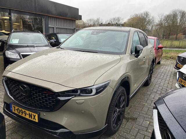 Mazda CX-5 2.0 e-SkyActiv-G M Hybrid 165 Homura+ , Automaat, Trekhaak, Leder, Schuif/kanteldak, Navi, 360 Camera, All Season, Stoel/Stuurverwarming, Stoelventilatie, Bose, LMV 19 Inch, PDC, LKA, BSM