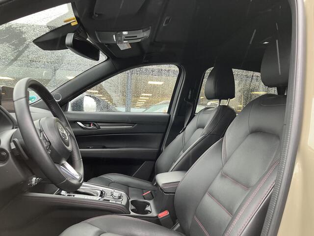 Mazda CX-5 2.0 e-SkyActiv-G M Hybrid 165 Homura+ , Automaat, Trekhaak, Leder, Schuif/kanteldak, Navi, 360 Camera, All Season, Stoel/Stuurverwarming, Stoelventilatie, Bose, LMV 19 Inch, PDC, LKA, BSM