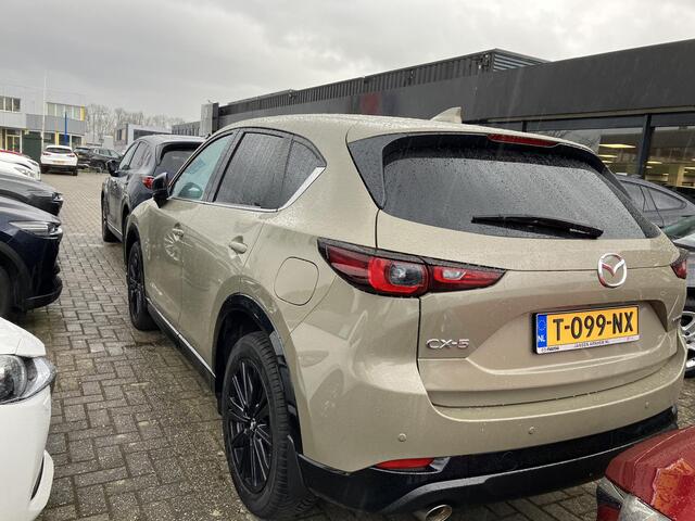 Mazda CX-5 2.0 e-SkyActiv-G M Hybrid 165 Homura+ , Automaat, Trekhaak, Leder, Schuif/kanteldak, Navi, 360 Camera, All Season, Stoel/Stuurverwarming, Stoelventilatie, Bose, LMV 19 Inch, PDC, LKA, BSM