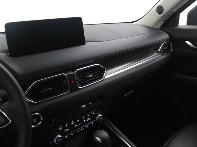 Mazda CX-5 2.0 e-SkyActiv-G M Hybrid 165 Exclusive-Line + Black Comfort pakket Navigatie | PDC v+a en 360 Gr. camera | Leder | Stoelverwarming