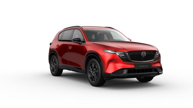 Mazda CX-5 Homura - Zwart lederen interieur | 19-inch lichtmetalen velgen, Black | Alarmsysteem | Automatisch dimmende binnenspiegel met randloos design