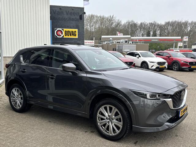 Mazda CX-5 2.0 e-SkyActiv-G M Hybrid 165 Takumi NL-Auto, 1e Eigenaar, Dealer Ondh., Schuifdak, Trekhaak, Navigatie, Apple Carplay/ Android, 360 Camera, Bose, Cruise Controle Ad. Leer, Stoelverw., Stoelventilatie.