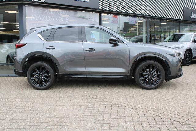 Mazda CX-5 2.0 e-SkyActiv-G M Hybrid 165 Homura , Automaat, Trekhaak, Leder, Bose, Adap.Cruise, 360 Camera, Clima, Stoel/Stuurverwarming, Stoelventilatie, Apple Carplay, Android Auto, LMV 19 Inch, PDC, LKA, BSM, HUD
