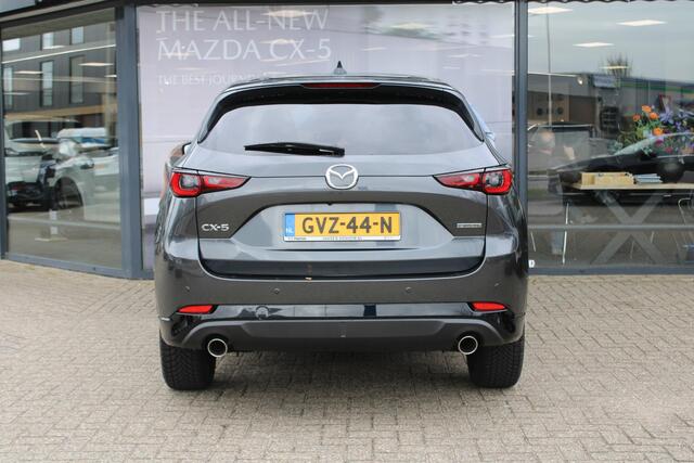 Mazda CX-5 2.0 e-SkyActiv-G M Hybrid 165 Homura , Automaat, Trekhaak, Leder, Bose, Adap.Cruise, 360 Camera, Clima, Stoel/Stuurverwarming, Stoelventilatie, Apple Carplay, Android Auto, LMV 19 Inch, PDC, LKA, BSM, HUD