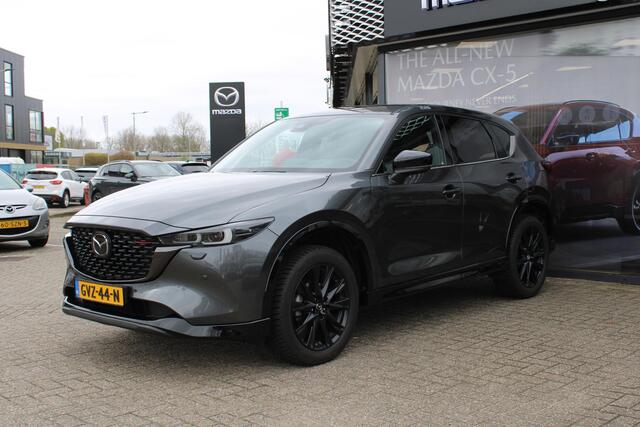 Mazda CX-5 2.0 e-SkyActiv-G M Hybrid 165 Homura , Automaat, Trekhaak, Leder, Bose, Adap.Cruise, 360 Camera, Clima, Stoel/Stuurverwarming, Stoelventilatie, Apple Carplay, Android Auto, LMV 19 Inch, PDC, LKA, BSM, HUD