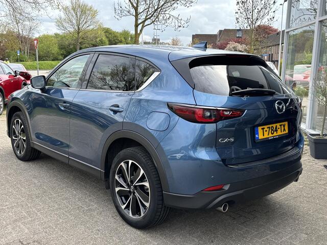 Mazda CX-5 2.0 e-SkyActiv-G M Hybrid 165 Exclusive-Line NL-Auto, 1e Eig., Dealer Onderh. Navigatie, Apple Carplay/ Android Auto, 360 Camera, Elektr-A-Klep., Leer, Stoel Verw., Stoel Ventilatie, Stuur Verw., Head-Up, Trekhaak, Bose