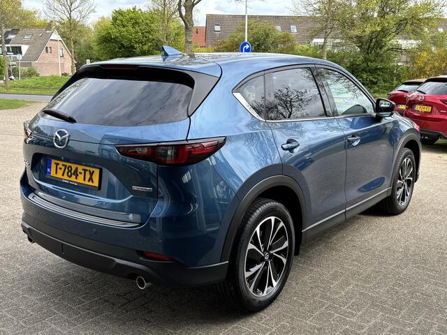 Mazda CX-5 2.0 e-SkyActiv-G M Hybrid 165 Exclusive-Line NL-Auto, 1e Eig., Dealer Onderh. Navigatie, Apple Carplay/ Android Auto, 360 Camera, Elektr-A-Klep., Leer, Stoel Verw., Stoel Ventilatie, Stuur Verw., Head-Up, Trekhaak, Bose