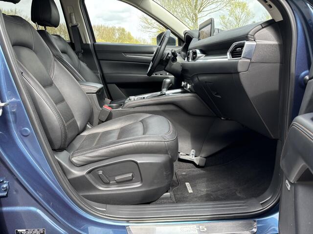 Mazda CX-5 2.0 e-SkyActiv-G M Hybrid 165 Exclusive-Line NL-Auto, 1e Eig., Dealer Onderh. Navigatie, Apple Carplay/ Android Auto, 360 Camera, Elektr-A-Klep., Leer, Stoel Verw., Stoel Ventilatie, Stuur Verw., Head-Up, Trekhaak, Bose