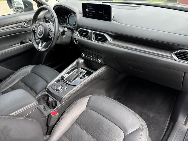 Mazda CX-5 2.0 e-SkyActiv-G M Hybrid 165 Exclusive-Line NL-Auto, 1e Eig., Dealer Onderh. Navigatie, Apple Carplay/ Android Auto, 360 Camera, Elektr-A-Klep., Leer, Stoel Verw., Stoel Ventilatie, Stuur Verw., Head-Up, Trekhaak, Bose