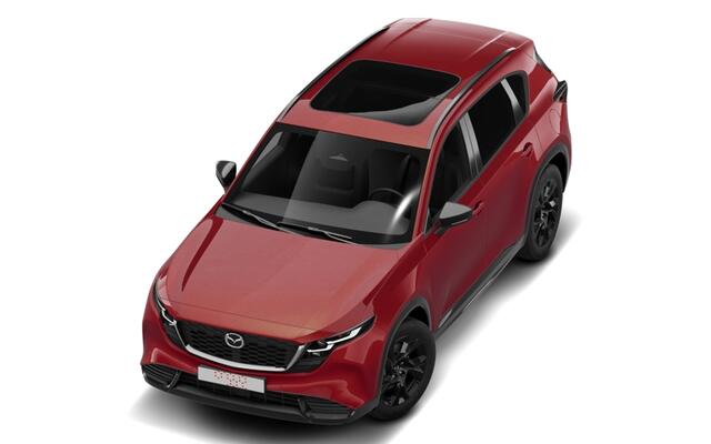 Mazda CX-5 Homura - Zwart lederen interieur & Panoramic Pack | 19-inch lichtmetalen velgen, Black | Alarmsysteem | Automatisch dimmende binnenspiegel met randloos design