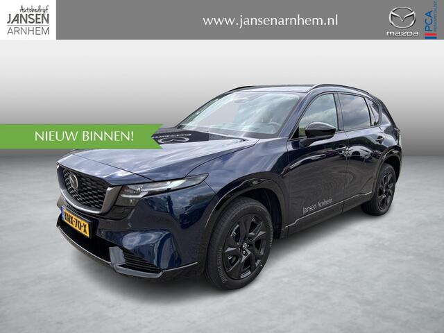 Mazda CX-5 2.5 E-SKYACTIV G 141 M HYBRID Homura , Demovoordeel ¤ 1.000-, Tan Leder, Adap.Cruise, Navi, Apple Carplay, 360 Camera, Bose, PDC, HUD, Stoelverwarming/ventilatie, 19" LMV