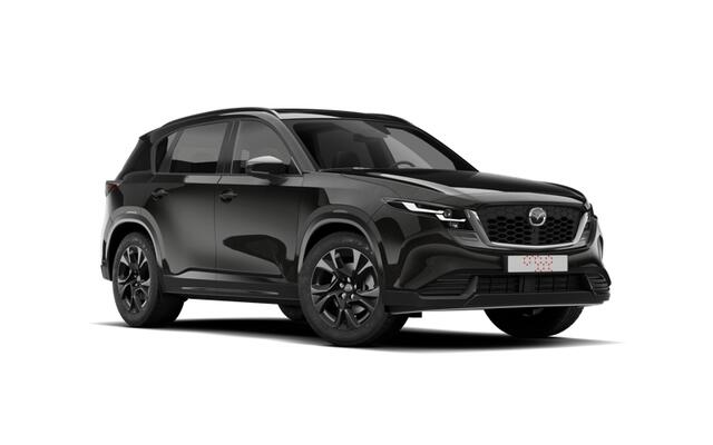 Mazda CX-5 Homura - Zwart lederen interieur | 19-inch lichtmetalen velgen, Black | Alarmsysteem | Automatisch dimmende binnenspiegel met randloos design