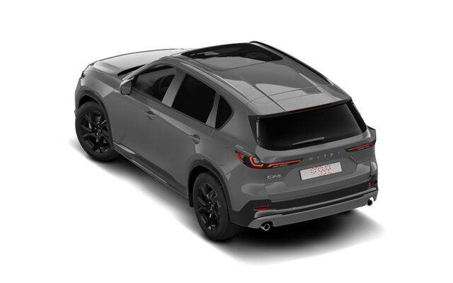 Mazda CX-5 Homura - Tan lederen interieur | 19-inch lichtmetalen velgen, Black | Alarmsysteem | Automatisch dimmende binnenspiegel met randloos design