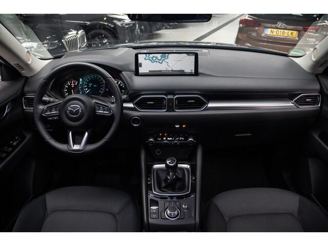 Mazda CX-5 2.0 e-SkyActiv-G M Hybrid 165 HUD Navi 360 ° PDC Stuur- & stoelverwarming Elektr. bedienbare achterklep Climate C. Cruise C. LM velgen Splinternieuw!