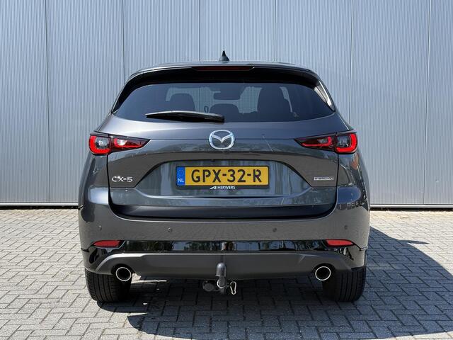 Mazda CX-5 2.0 e-SkyActiv-G M Hybrid 165 Homura / 1e eig / All Season / Trekhaak 2.000 kg / Stoelverkoeling / NL auto / Bose / Leer / 360 camera /