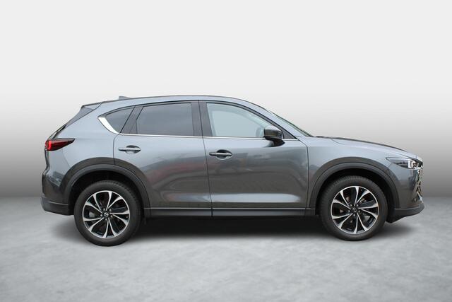 Mazda CX-5 2.0 e-SkyActiv-G M Hybrid 165 Exclusive-Line+Com.P , Automaat, Black Comfort Pack, Leder, Navi, Adap.Cruise, Clima, Apple Carplay, 360 Camera, PDC, HUD, Stuur/Stoelverwarming, 19" LMV