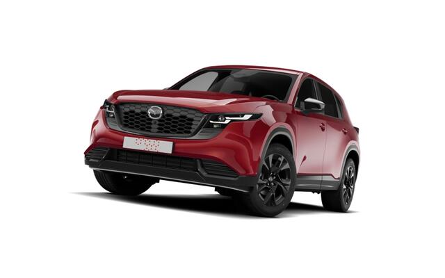 Mazda CX-5 Homura - Zwart lederen interieur | 19-inch lichtmetalen velgen, Black | Alarmsysteem | Automatisch dimmende binnenspiegel met randloos design
