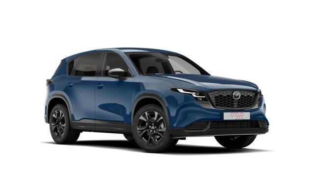 Mazda CX-5 Homura - Tan lederen interieur | 19-inch lichtmetalen velgen, Black | Alarmsysteem | Automatisch dimmende binnenspiegel met randloos design
