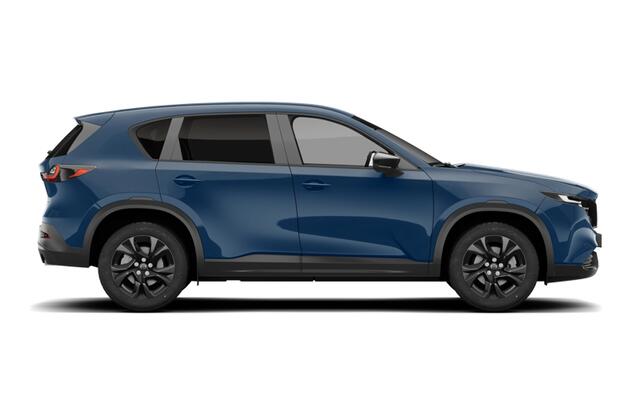 Mazda CX-5 Homura - Tan lederen interieur | 19-inch lichtmetalen velgen, Black | Alarmsysteem | Automatisch dimmende binnenspiegel met randloos design