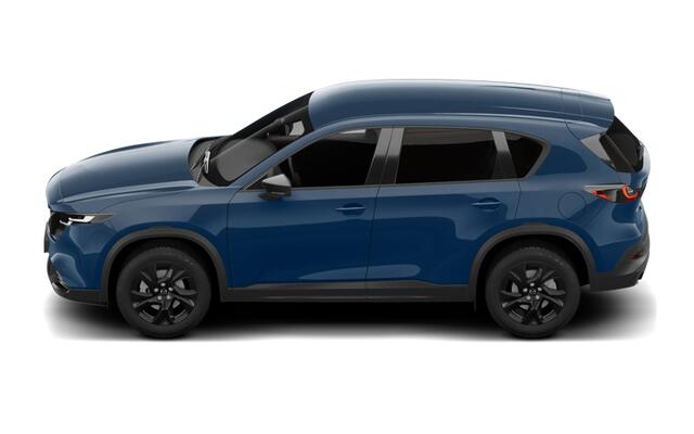 Mazda CX-5 Homura - Tan lederen interieur | 19-inch lichtmetalen velgen, Black | Alarmsysteem | Automatisch dimmende binnenspiegel met randloos design